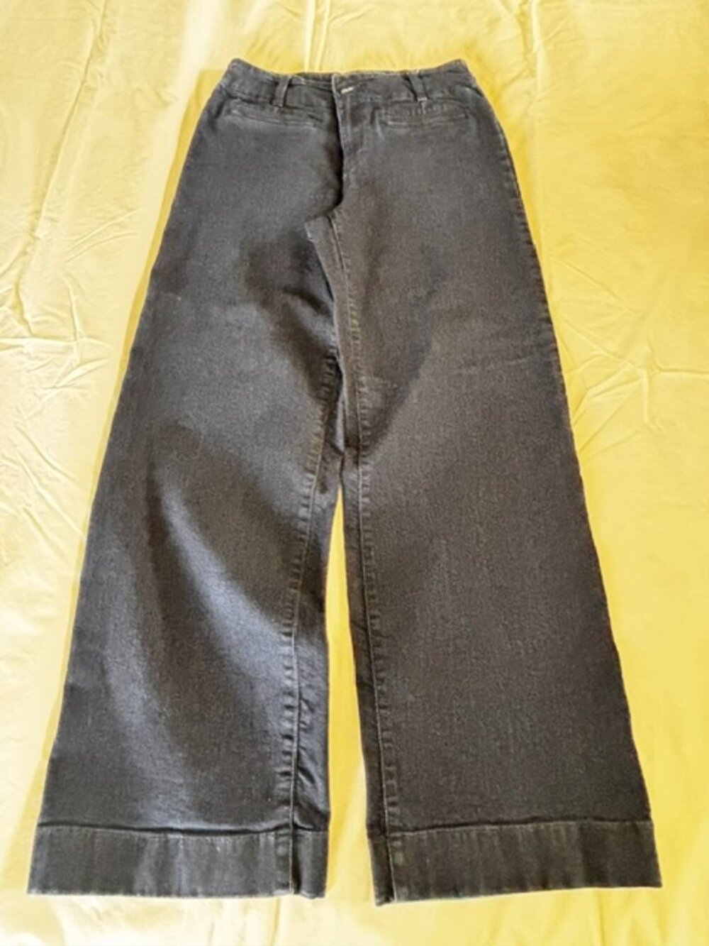 Cleo dark wash wide leg trouser jeans - size 10